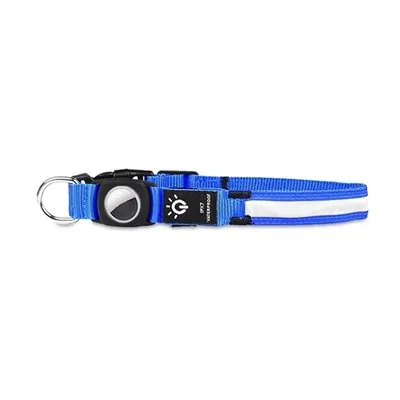Collar LED per a gossos amb suport AirTag